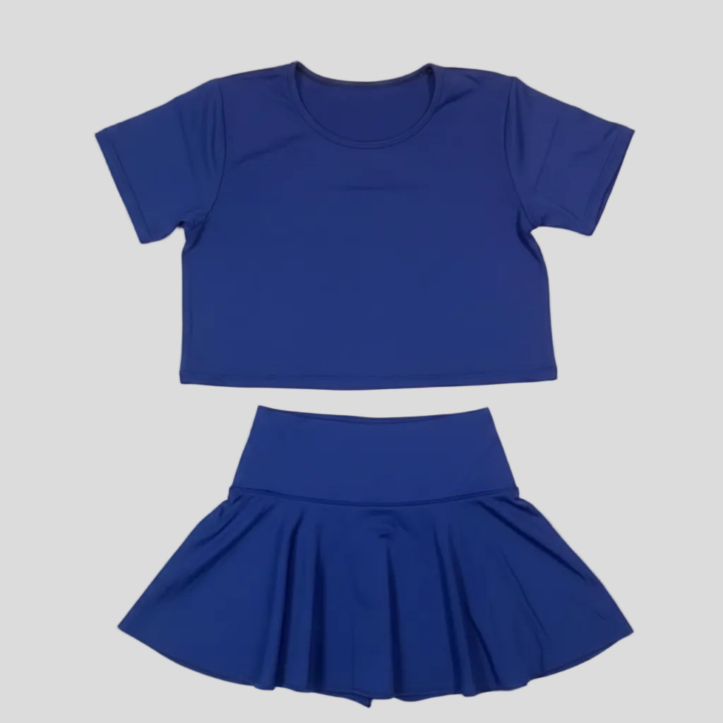 Conjunto Falda - Blusa Corta Ancha