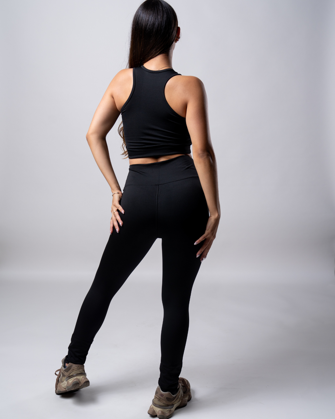Conjunto Leggins Liso + Top Cierre