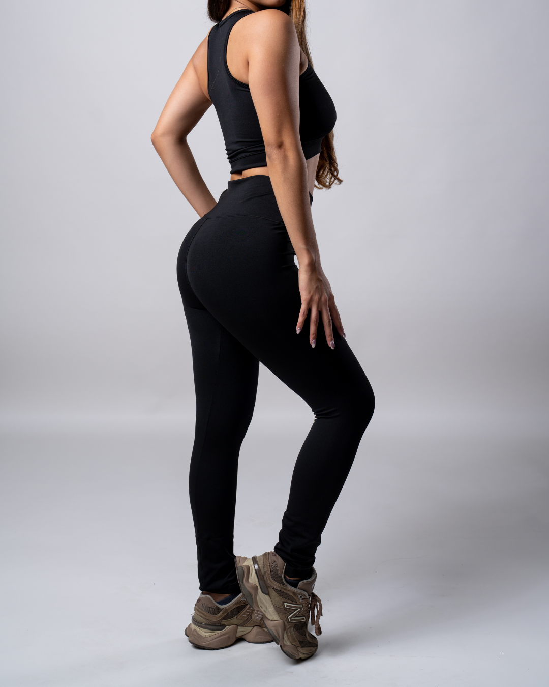 Conjunto Leggins Liso + Top Cierre