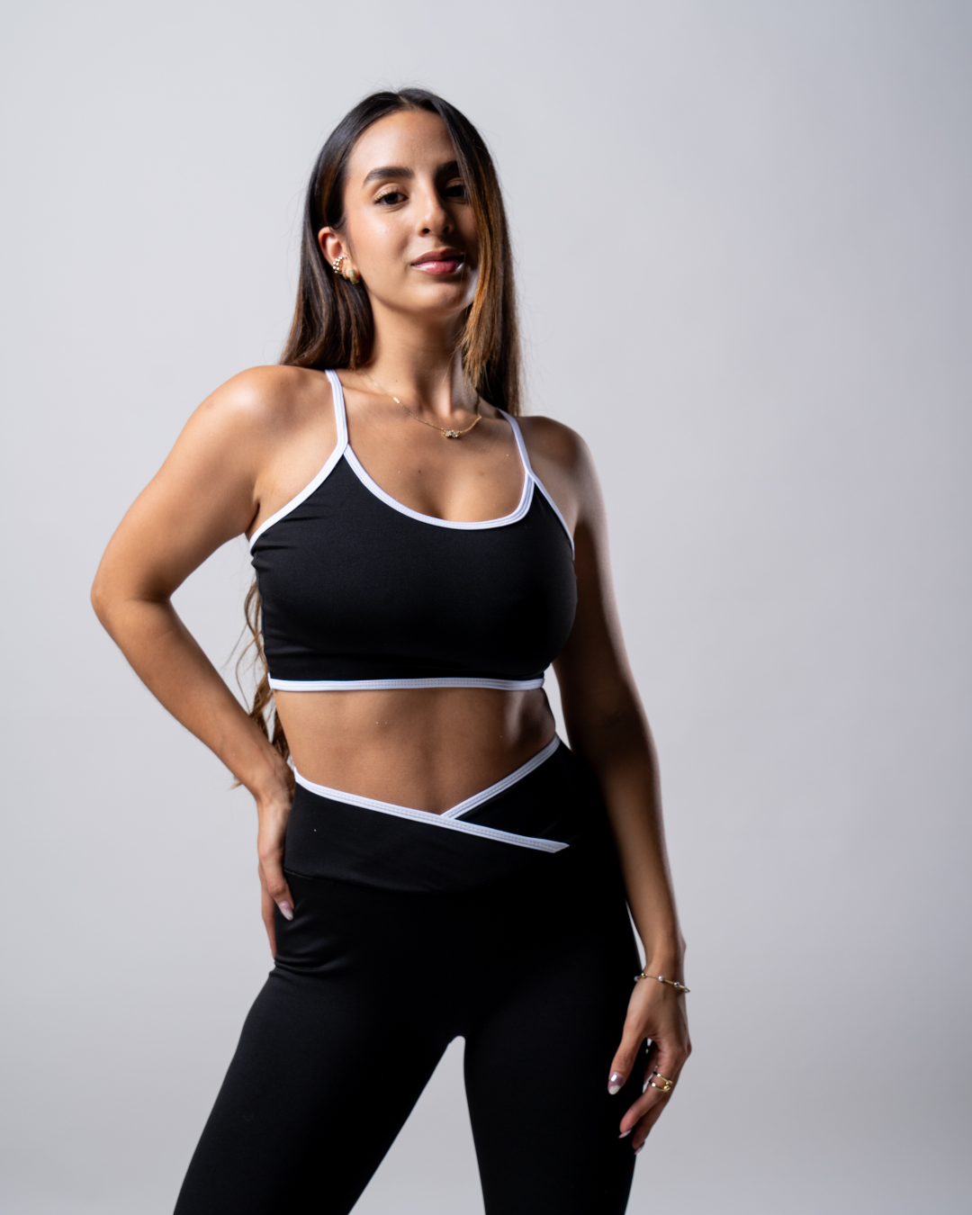 Conjunto Legguins Cruzado + Top Deportivo Tiras