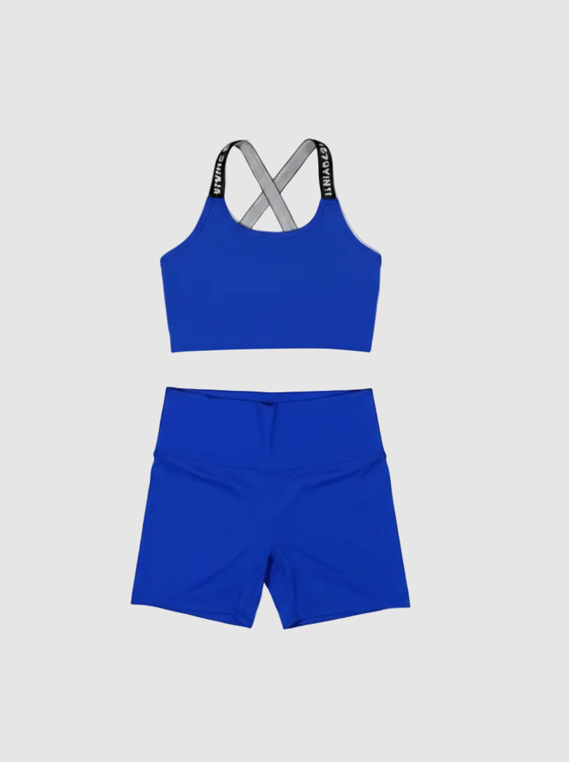 Conjunto Short Liso + Top Diamante