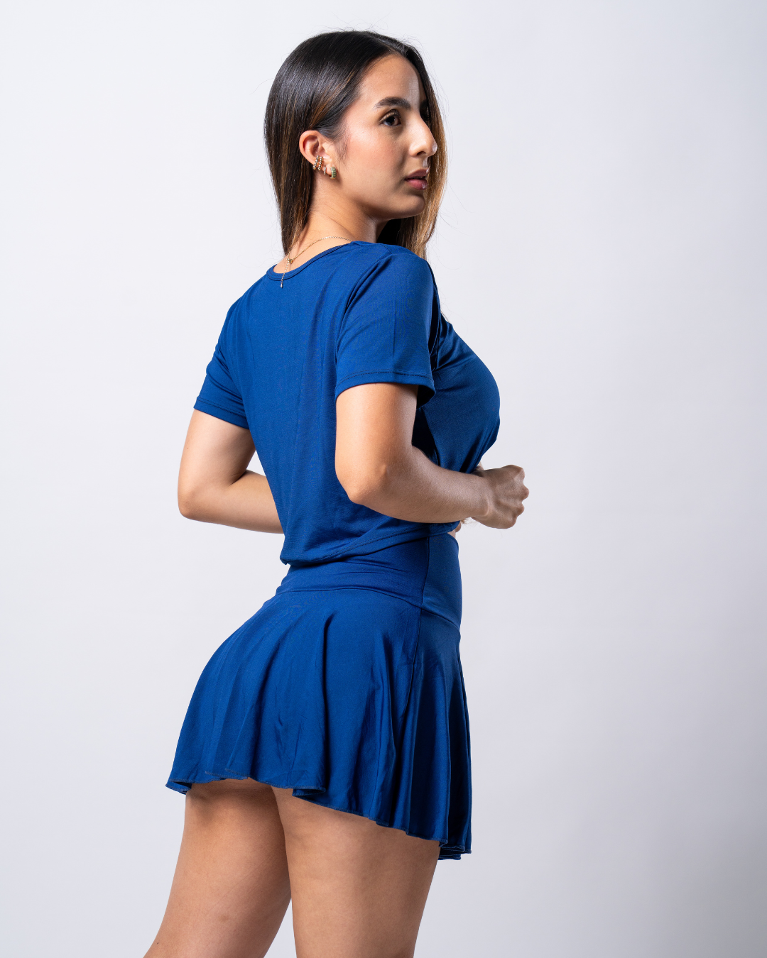 Conjunto Falda - Blusa Corta Ancha